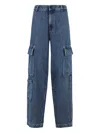 Erika Cavallini Cargo Jeans In Blue