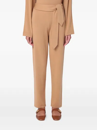 Erika Cavallini Cashmere Trousers In Neutral