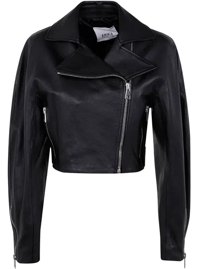 ERIKA CAVALLINI ERIKA CAVALLINI CRISTAL LEATHER JACKET