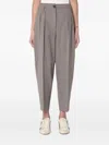 Erika Cavallini Dove-coloured Wool-blend Trousers