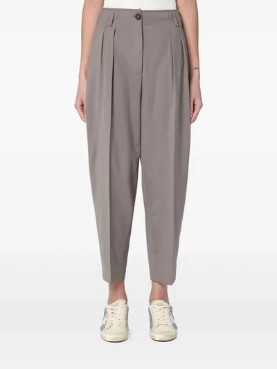 ERIKA CAVALLINI CROPPED TAPERED TROUSERS