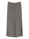 Erika Cavallini Cupro Maxi Skirt In Gray