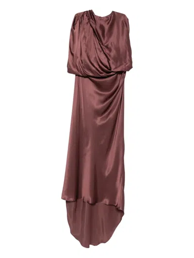 Erika Cavallini Dafne Dress In Brown