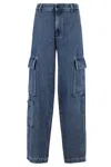 Erika Cavallini Cargo Jeans In Blue