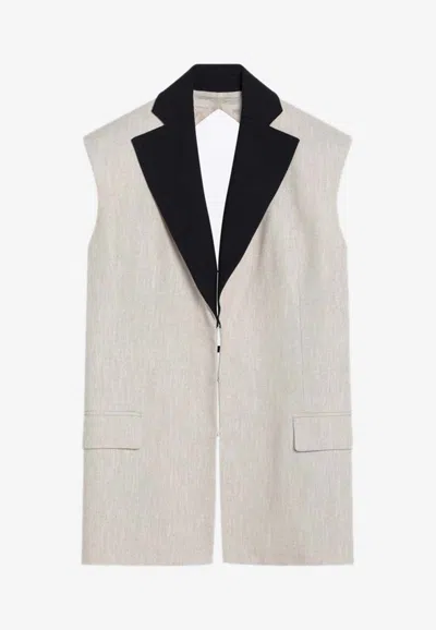 ERIKA CAVALLINI DAVIDE OPEN-BACK WAISTCOAT