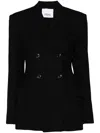 Erika Cavallini Double-breasted Blazer In Black