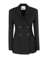 Erika Cavallini Double-breasted Blazer In Black