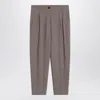 Erika Cavallini Dove-coloured Wool-blend Trousers