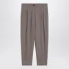 Erika Cavallini Dove-coloured Wool-blend Trousers