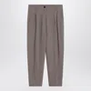 Erika Cavallini Dove-coloured Wool-blend Trousers