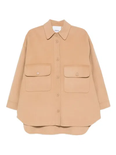 Erika Cavallini Drop-shoulder Jacket In Neutral
