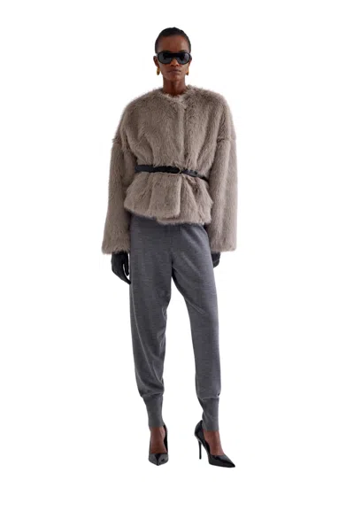 Erika Cavallini Ecopelliccia Velia Donna  Short In Gray