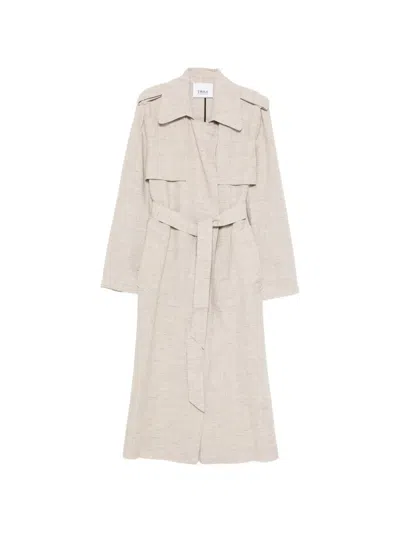 Erika Cavallini Erika Belted Trench Coat In Neutral