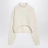 Erika Cavallini Evelina Cream Turtleneck Sweater In White
