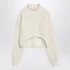 Erika Cavallini Evelina Cream Turtleneck Sweater In White
