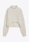 Erika Cavallini Evelina Cream Turtleneck Sweater In Cream