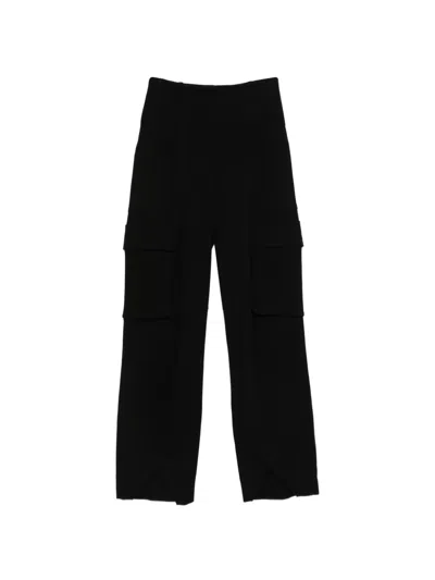 Erika Cavallini Flap-pocket Trousers In Black