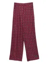 Erika Cavallini Geometric-print Trousers In Red