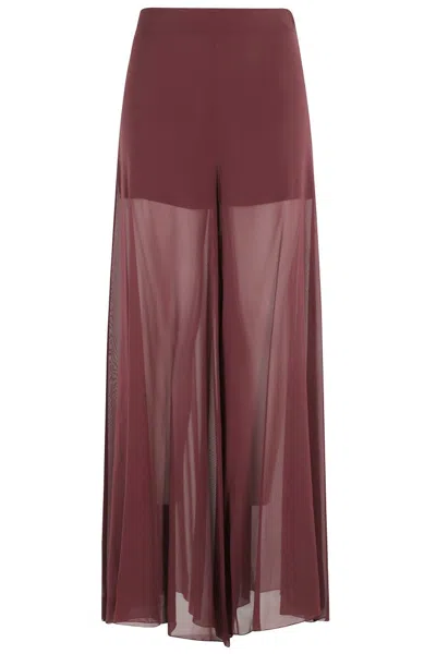 ERIKA CAVALLINI GIACOMO SILK BLEND CULOTTE PANTS