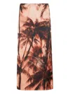 Erika Cavallini Multicolor Tropical Print Skirt