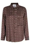 Erika Cavallini Geometric-print Shirt In Multi