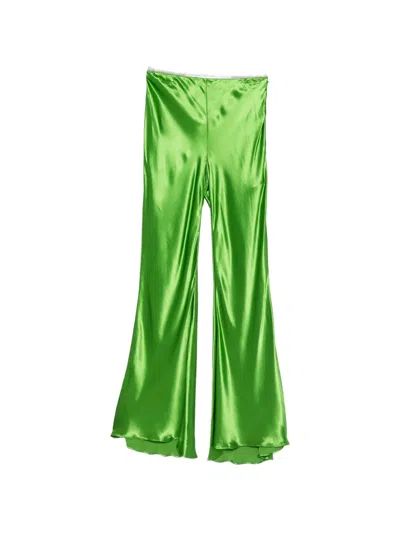 Erika Cavallini High-waisted Trousers In Green