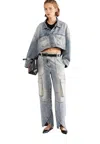 Erika Cavallini Jeans Woman  Cargo Cargo In Light