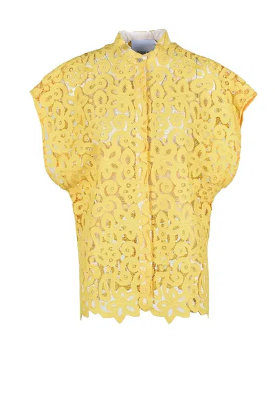 Erika Cavallini Korean Lace Shirt - Yellow