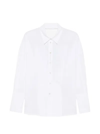 Erika Cavallini Lace-up Open-back Shirt In White
