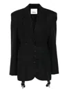 Erika Cavallini Layered Blazer In Black