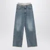 Erika Cavallini Leone Light Washed Denim Pants