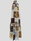 Erika Cavallini Woman Maxi Dress White Size 12 Silk In Stampa