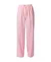 Erika Cavallini Logo Casual Trousers In Pink