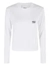 Erika Cavallini Long-sleeve Cropped Top In White