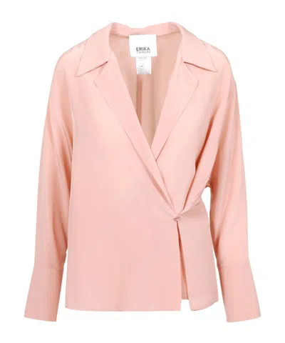 Erika Cavallini Long-sleeved Blouse In Pink
