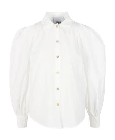 Erika Cavallini Long-sleeved Shirt In White