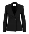 Erika Cavallini Long-sleeved Suit Coat In Black