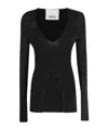 Erika Cavallini Long-sleeved Sweater In Black