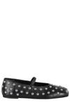Erika Cavallini Square-toed Ballet Shoes In Nero