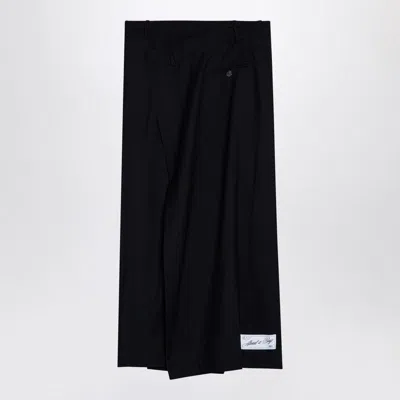 Erika Cavallini Matilda Blue Asymmetrical Skirt In Black