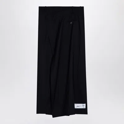 ERIKA CAVALLINI MATILDA BLUE ASYMMETRICAL SKIRT
