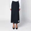 Erika Cavallini Matilda Asymmetrical Midi Skirt In Blue