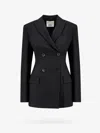 Erika Cavallini Double-breasted Blazer In Black