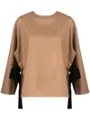 Erika Cavallini Terry-cloth Cape Blouse