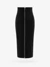 Erika Cavallini Nicla Zipped Midi Skirt In Black