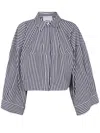 Erika Cavallini Wide Striped Cotton Shirt