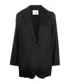 Erika Cavallini Oversized Single-breasted Blazer In Black