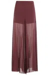 Erika Cavallini Giacomo Silk Blend Culotte Pants In Brown