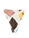 Erika Cavallini Patchwork-print Scarf In Multi