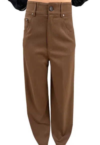 Erika Cavallini Patriotic Trousers Woman  In Brown